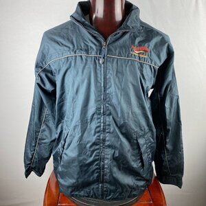 Four Winds Casino Resort Jacket Mens Gray Windbreaker Waterproof 49 Inch Chest